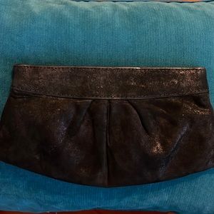 Lauren Merkin Black Shimmer Clutch